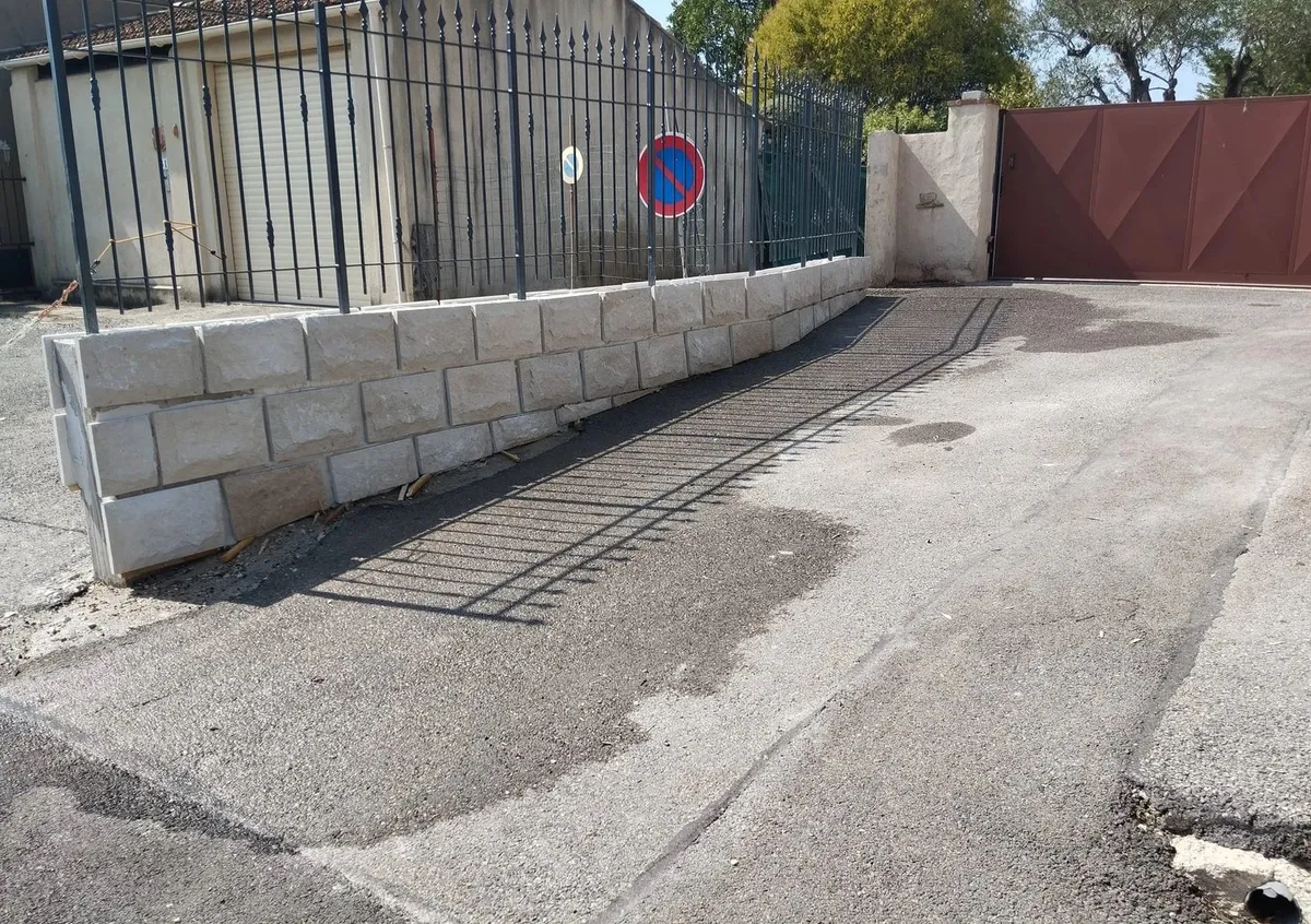 Muret terminé